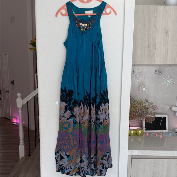 Moulinette Soeurs Dresses & Skirts - Moulinette Soeurs Blue and Black Floral Maxi Dress